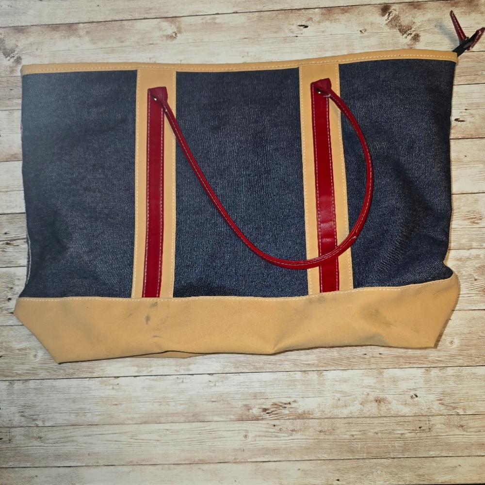 👜 Estee Lauder Large Denim Classic Tote